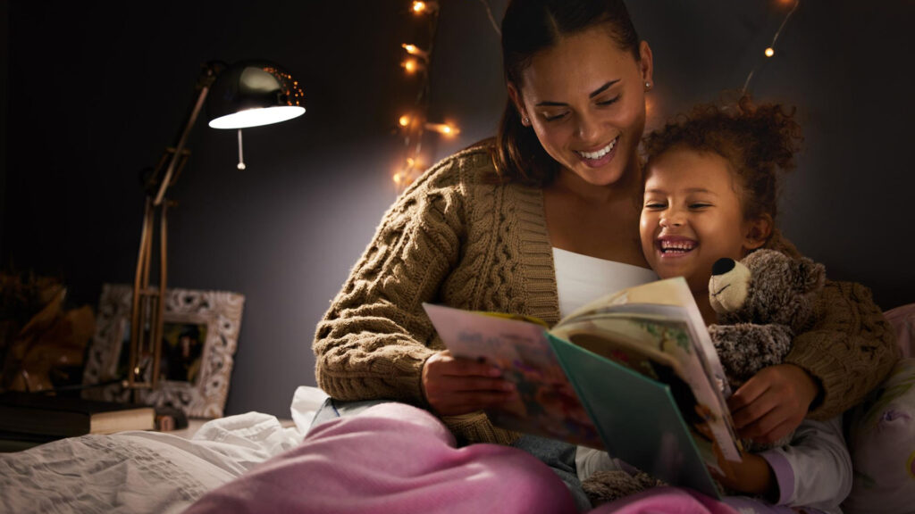 grown up header mother reading