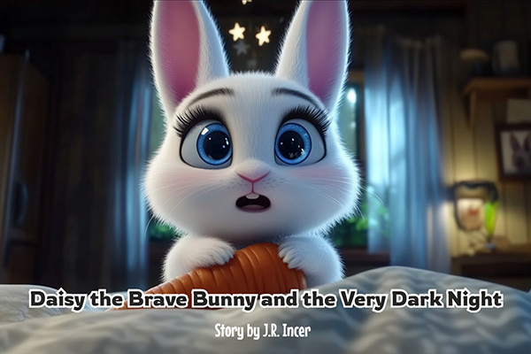 daisy brave bunny very dark night